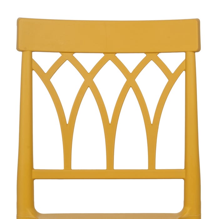 Yellow Polypropylene Contract Chair 42 X 54 X 83 Cm