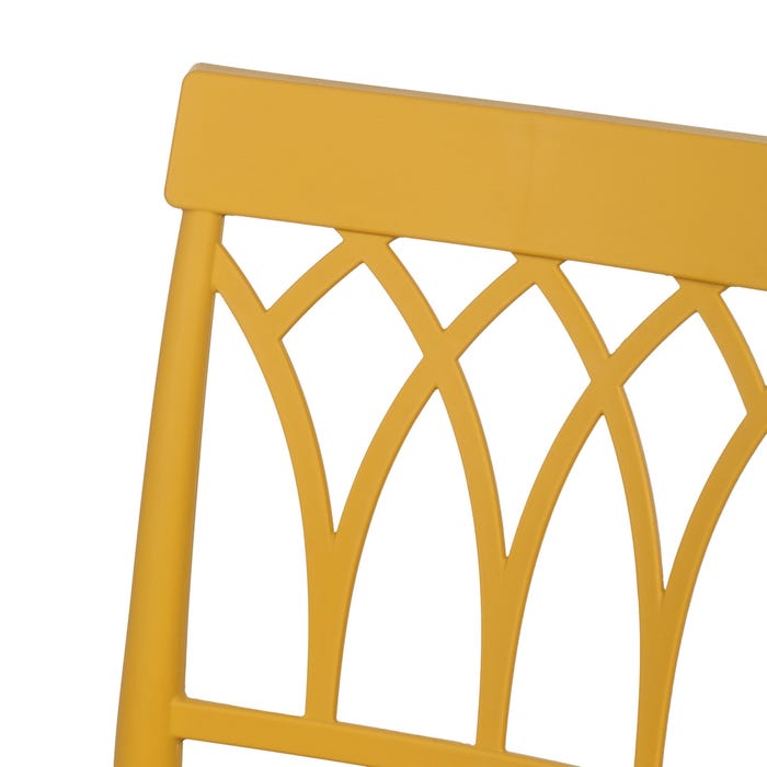 Yellow Polypropylene Contract Chair 42 X 54 X 83 Cm