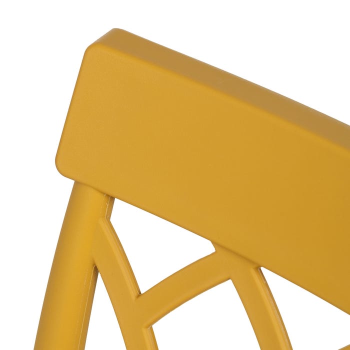 Yellow Polypropylene Contract Chair 42 X 54 X 83 Cm