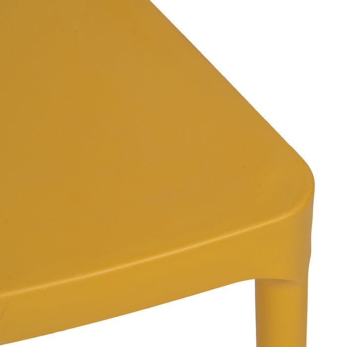 Yellow Polypropylene Contract Chair 42 X 54 X 83 Cm