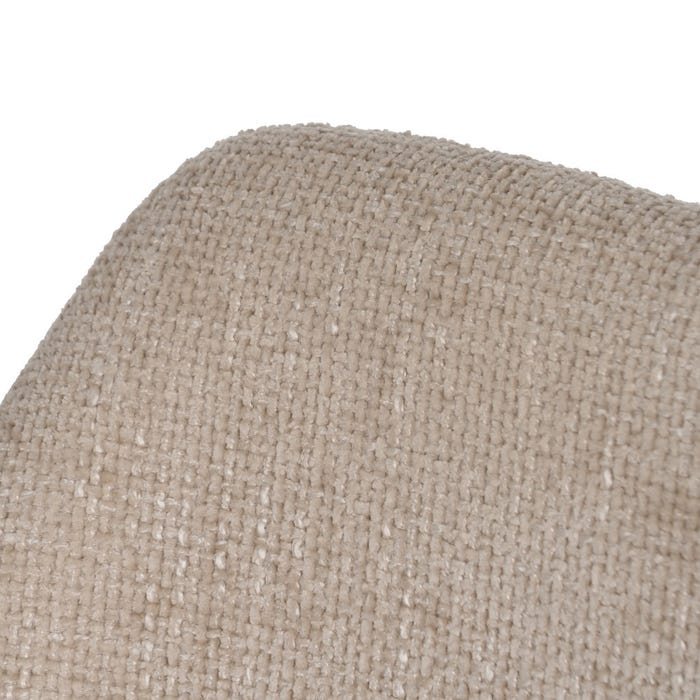 Cream Fabric-Metal Living Room Chair 48 X 61 X 85 Cm