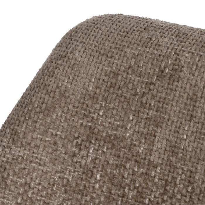 Beige Fabric-Metal Living Room Chair 48 X 61 X 85 Cm