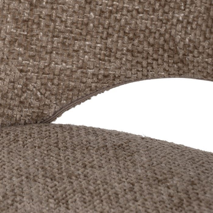 Beige Fabric-Metal Living Room Chair 48 X 61 X 85 Cm