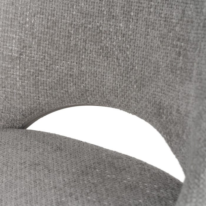 Gray Fabric-Metal Living Room Chair 48 X 61 X 85 Cm