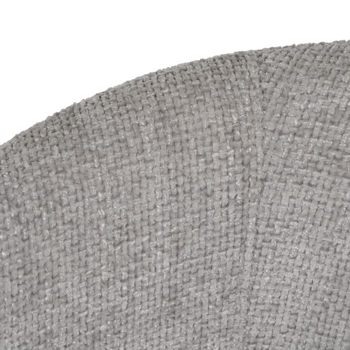 Gray Fabric-Metal Living Room Chair 53 X 53 X 77 Cm