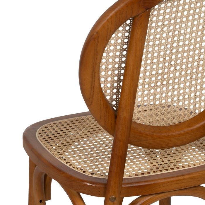 Honey Chair Elm Wood Contract 44.50 X 41.50 X 89 Cm