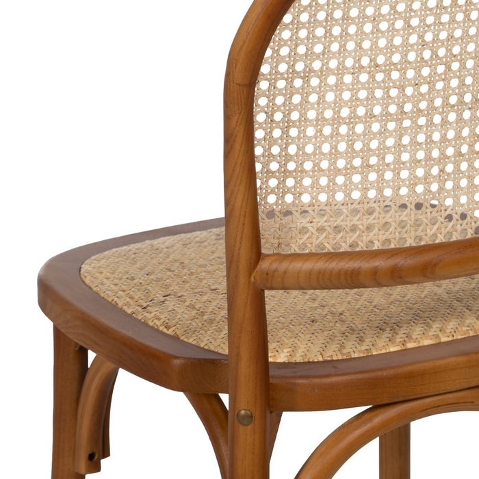 Silla Miel Madera De Olmo Contract 45 X 42 X 86 Cm