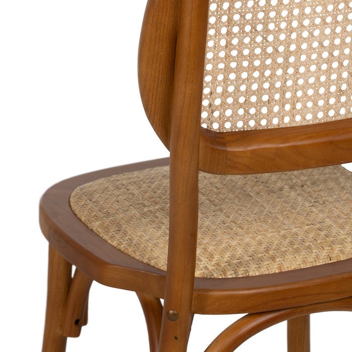 Silla Miel Madera De Olmo Contract 45 X 41 X 88 Cm