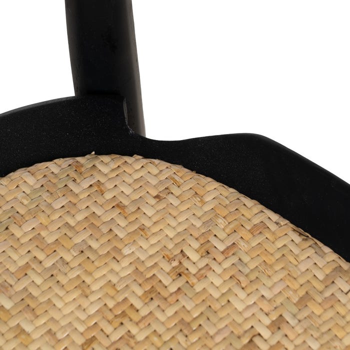 Silla Negro Madera De Olmo Contract 45 X 42 X 86 Cm