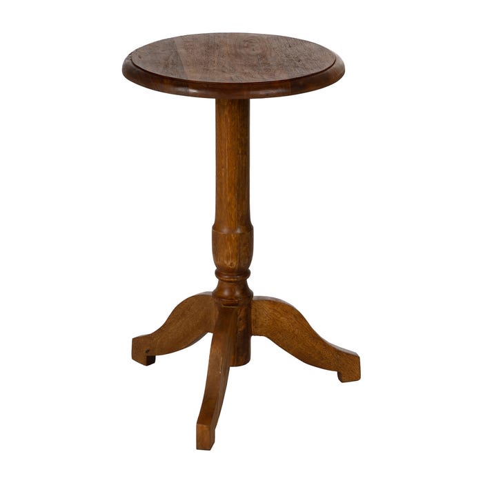 Mesita Natural Madera De Mango Salón 41 X 41 X 69 Cm