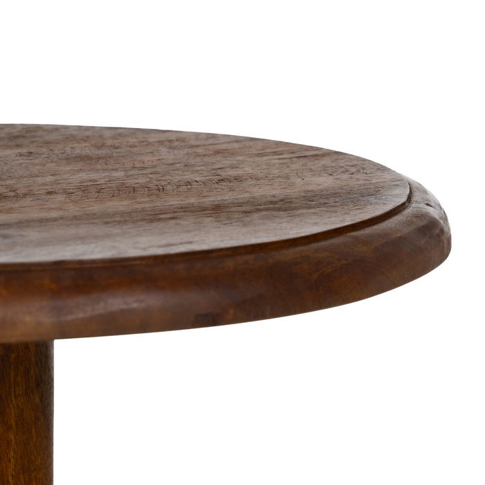 Mesita Natural Madera De Mango Salón 41 X 41 X 69 Cm