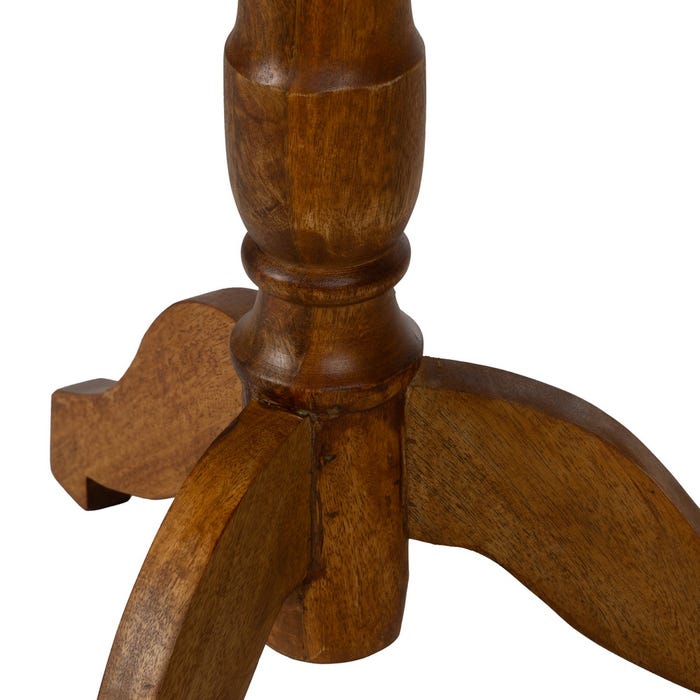 Mesita Natural Madera De Mango Salón 41 X 41 X 69 Cm