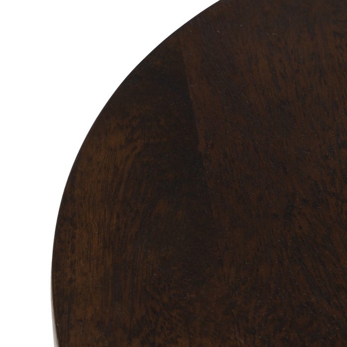 Mesita Natural Madera De Mango Salón 37 X 37 X 60 Cm