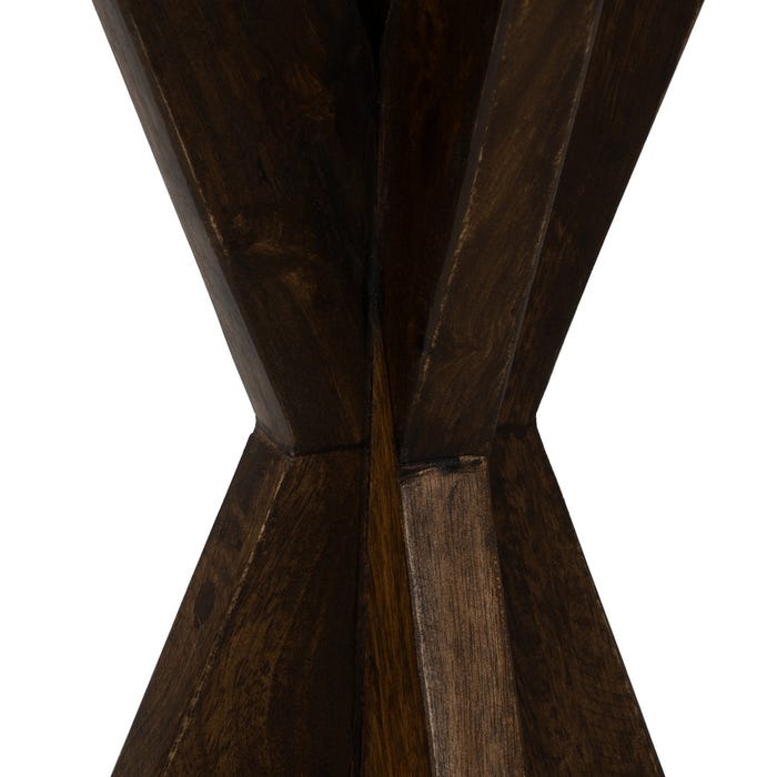 Mesita Natural Madera De Mango Salón 37 X 37 X 60 Cm