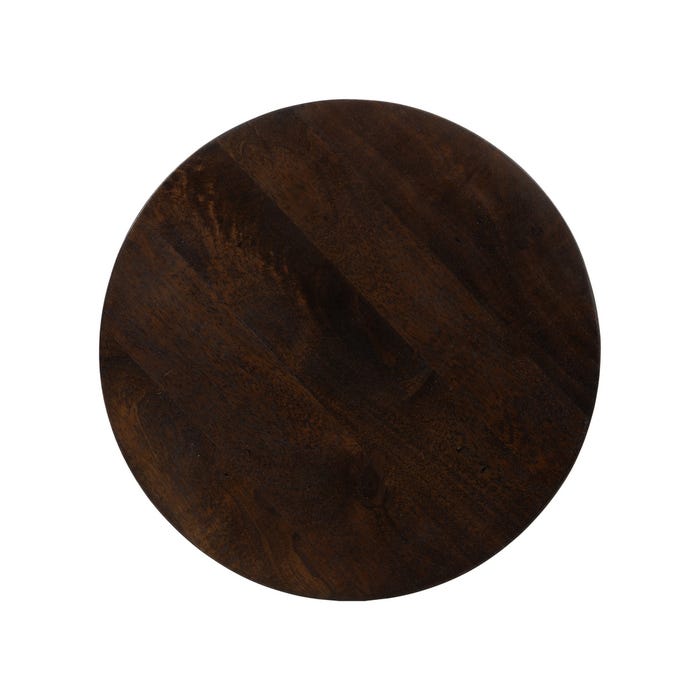 Mesita Natural Madera De Mango Salón 37 X 37 X 60 Cm