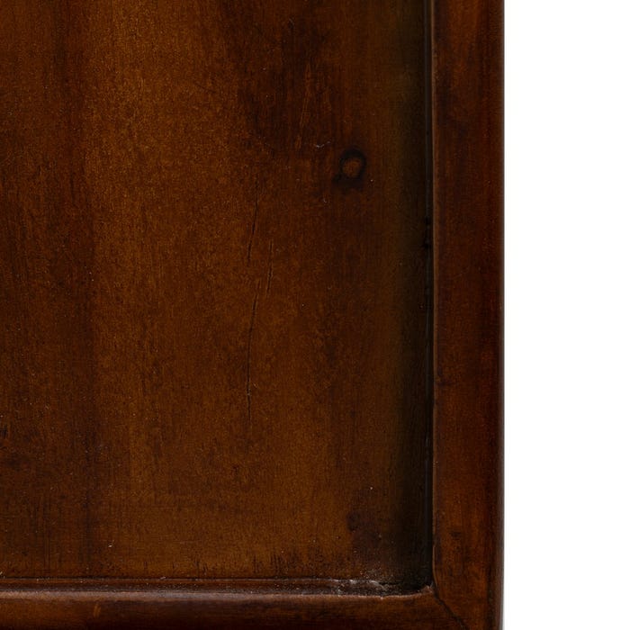 Mesita Marrón Madera De Mango Dormitorio 35 X 35 X 55 Cm