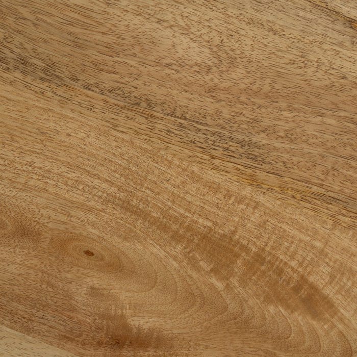 Mesa Auxiliar Natural Madera De Mango 40 X 40 X 55 Cm