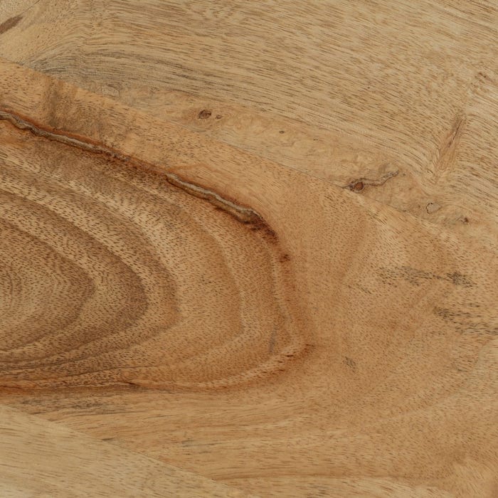 Mesa Centro Natural Madera De Mango 60 X 60 X 45 Cm