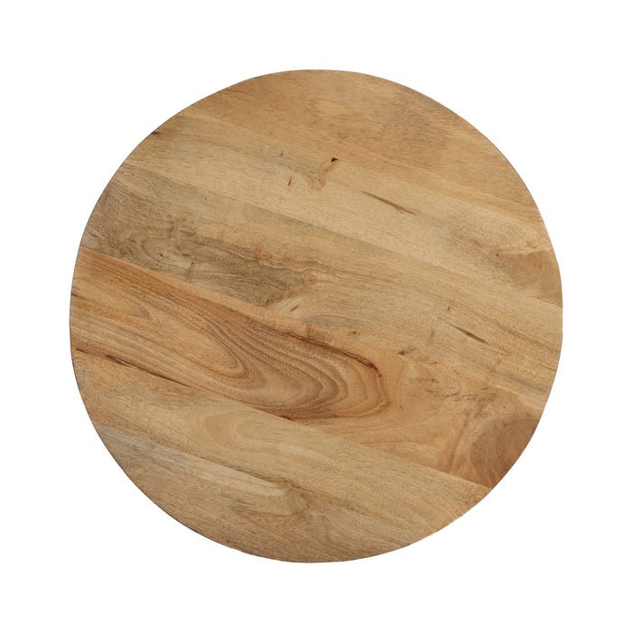 Mesa Centro Natural Madera De Mango 60 X 60 X 45 Cm