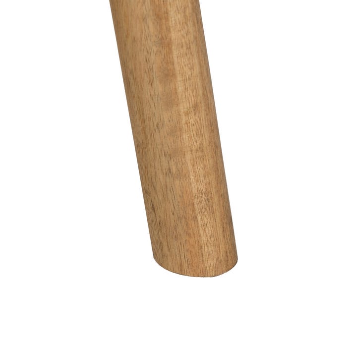 Mesa Centro Natural Madera De Mango 60 X 60 X 45 Cm