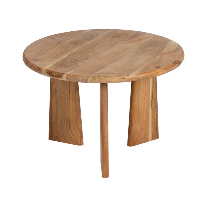 Natural Mango Wood Coffee Table 60 X 60 X 40 Cm