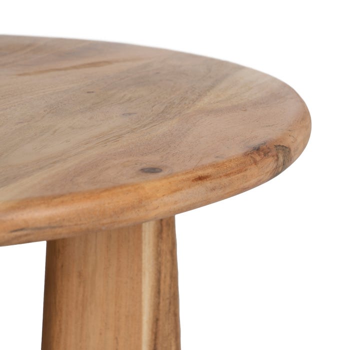Natural Mango Wood Coffee Table 60 X 60 X 40 Cm