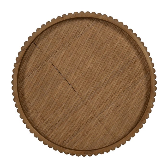 Mesita Natural Metal-Madera 62 X 62 X 61,50 Cm