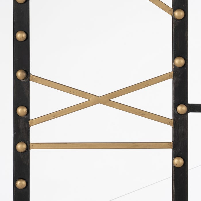 Reloj Pared Negro Metal 80 X 3,50 X 80 Cm