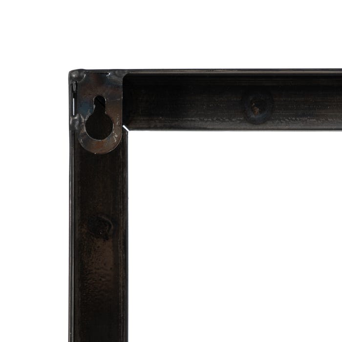 Reloj Pared Negro Metal 80 X 3,50 X 80 Cm