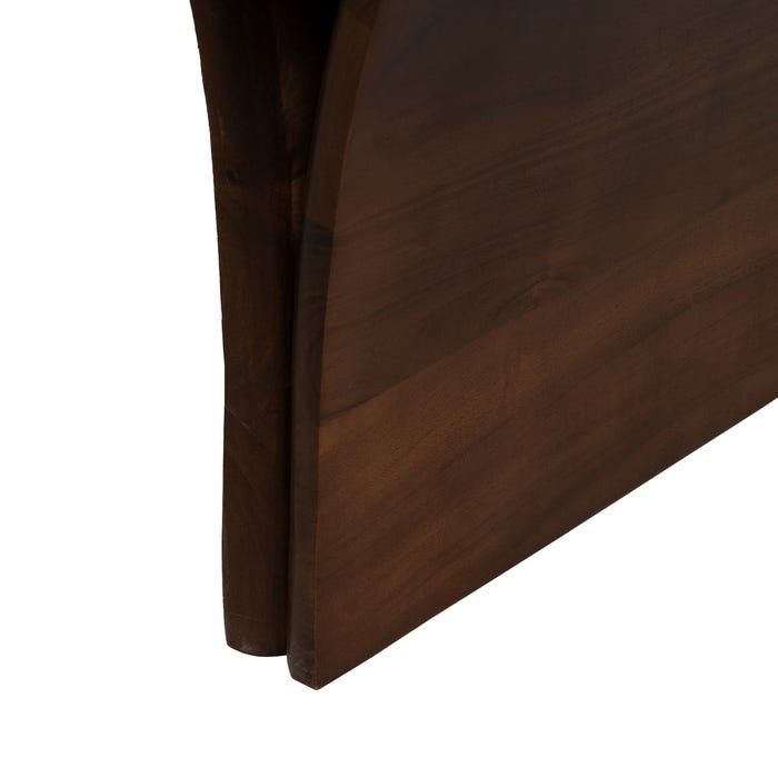 Mesa Centro Marrón Madera De Acacia 130 X 70 X 40 Cm