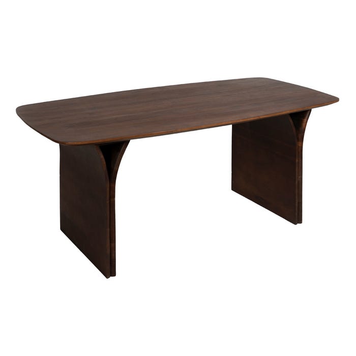 Mesa Comedor Marrón Madera De Acacia 180 X 90 X 76 Cm