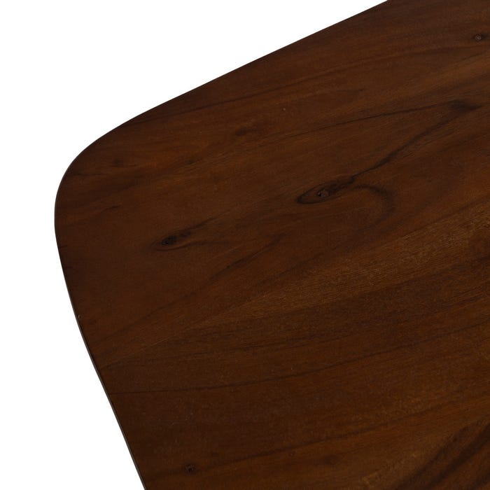 Mesa de Jantar em Madeira de Acácia Marrom 180 x 90 x 76 cm