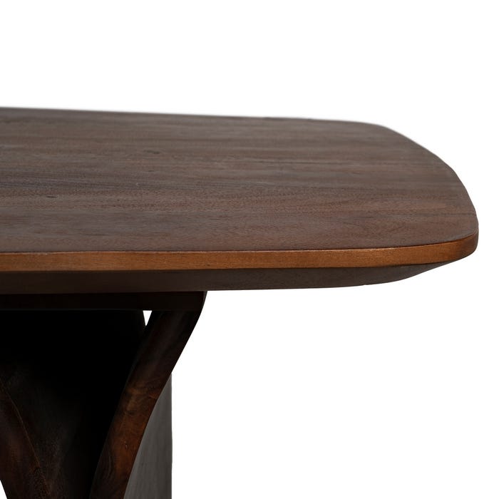 Mesa Comedor Marrón Madera De Acacia 180 X 90 X 76 Cm