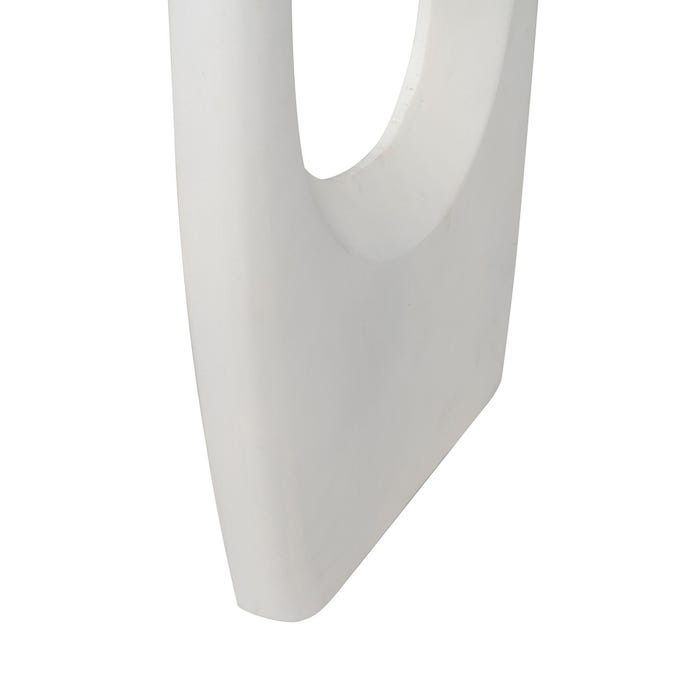 Console de madeira de acácia rosa e branca 130 x 46 x 76 cm