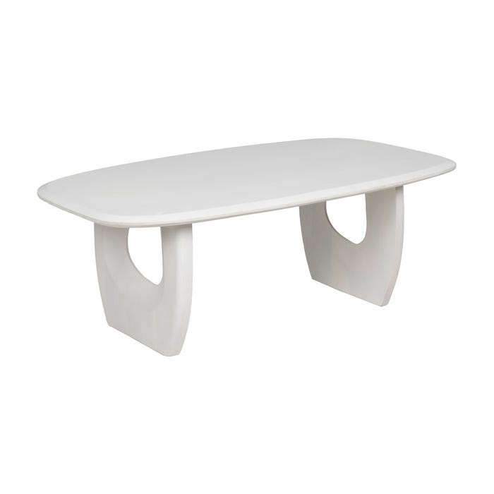 Mesa Centro Blanco Rozado 130 X 70 X 46 Cm