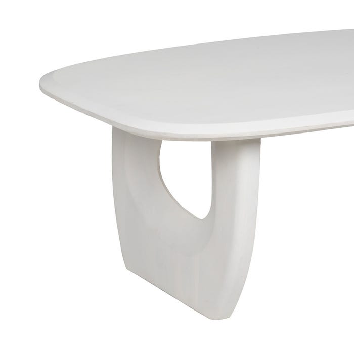 Mesa Centro Blanco Rozado 130 X 70 X 46 Cm