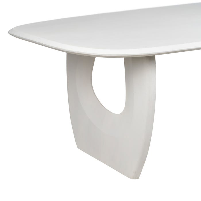 Mesa Comedor Blanco Rozado 220 X 110 X 76 Cm