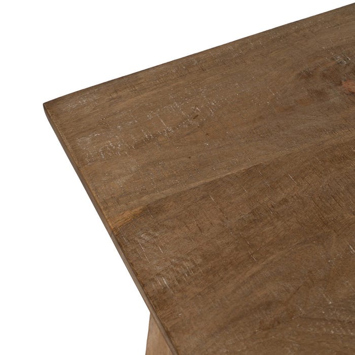 Mesa Natural Madera De Mango Salón 110 X 60 X 90 Cm