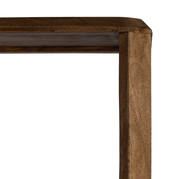 Estantería Marrón Madera De Mango Salón 155 X 42 X 195 Cm