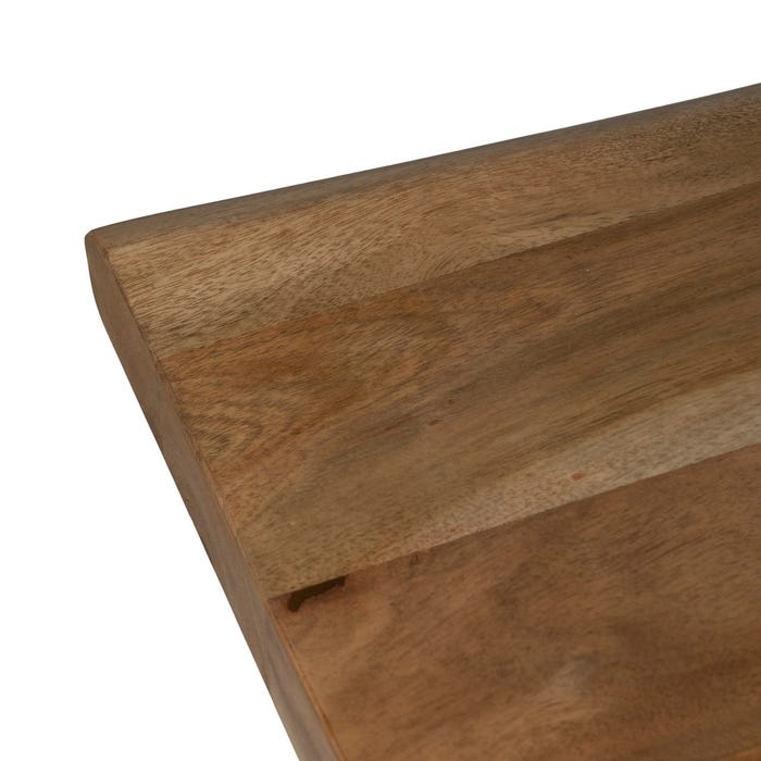 Mesa de Jantar Madeira-Metal Sala de Estar 260 X 100 X 77 Cm