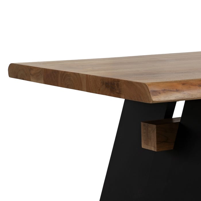 Mesa de Jantar Madeira-Metal Sala de Estar 260 X 100 X 77 Cm