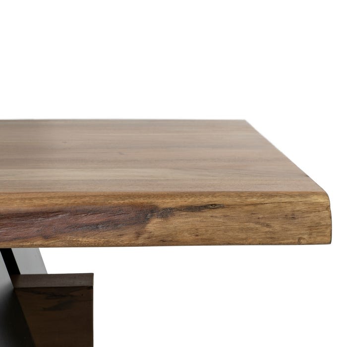 Mesa Comedor Madera-Metal Salón 300 X 100 X 77 Cm