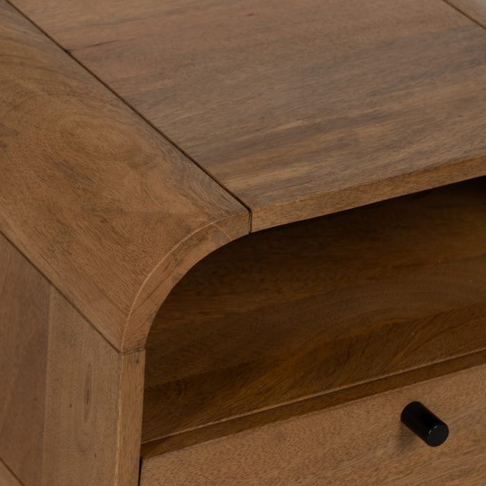 Mesita Natural Madera De Mango Salón 40 X 40 X 45 Cm