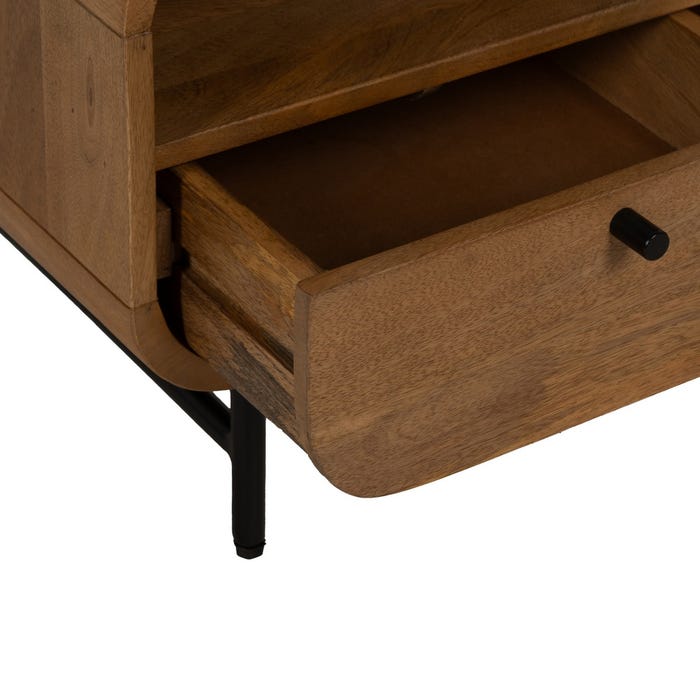 Mesita Natural Madera De Mango Salón 40 X 40 X 45 Cm