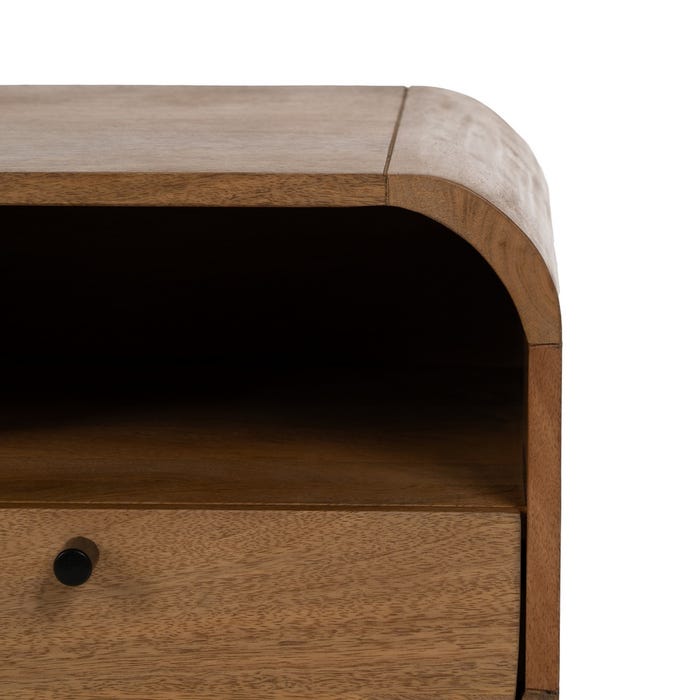 Mesita Natural Madera De Mango Salón 40 X 40 X 45 Cm