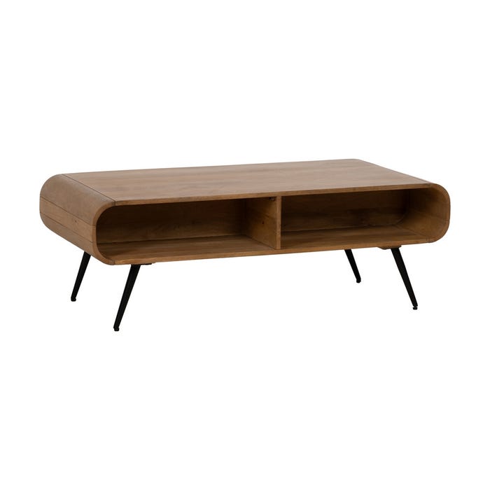 Natural Mango Wood Coffee Table 120 X 60 X 40 Cm