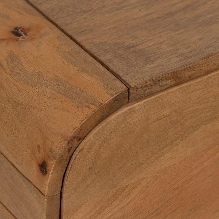 Natural Mango Wood Coffee Table 120 X 60 X 40 Cm