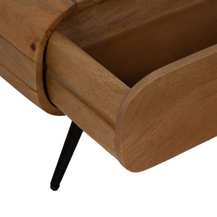Natural Mango Wood Coffee Table 120 X 60 X 40 Cm