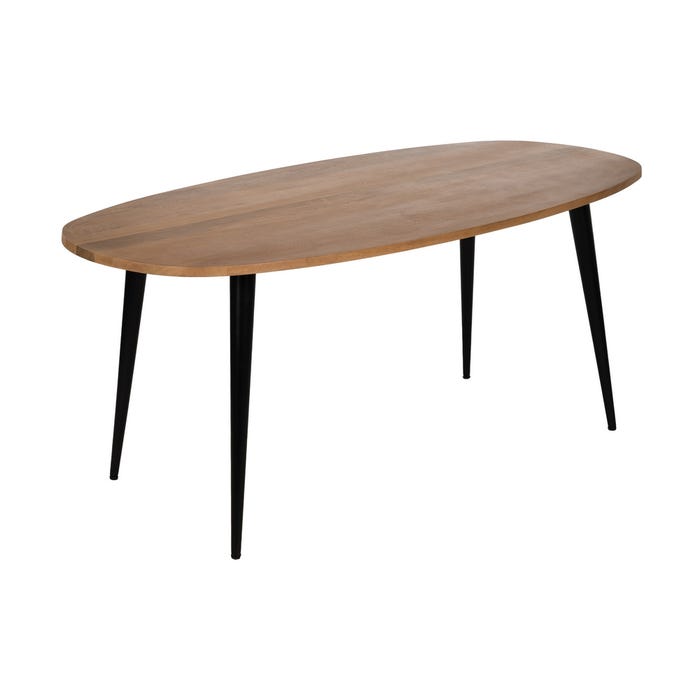 Mesa de Jantar em Madeira de Manga Natural 180 x 90 x 76 cm