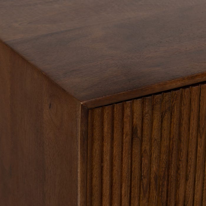 Mesita Madera De Mango Dormitorio 50 X 40 X 50 Cm